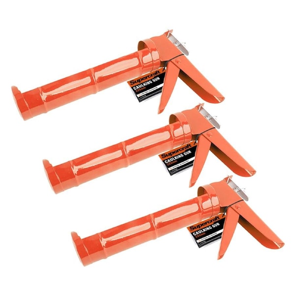 3x Supercraft Standard Cartridge Caulking Gun Ratchet Manual Applicator Tool Set