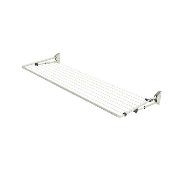 Hills Compact Folding Frame Outdoor Wall Mounted Clothesline Surfmist 240x85cm