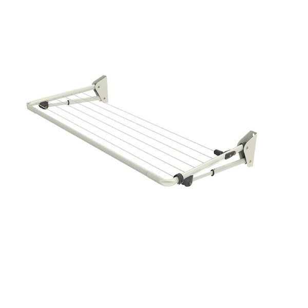 Hills Mini Folding Frame Outdoor Wall Mounted Clothesline Surfmist 140x68cm