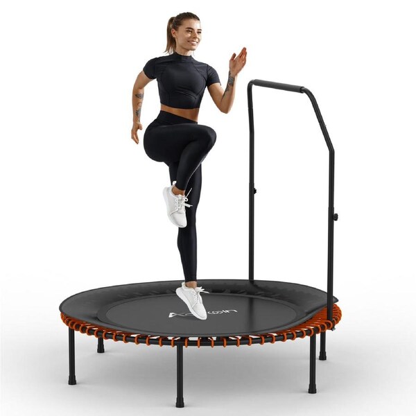 ADVWIN 48" Mini Trampoline Fitness Rebounder for Adults and Kids Max Load 150kg
