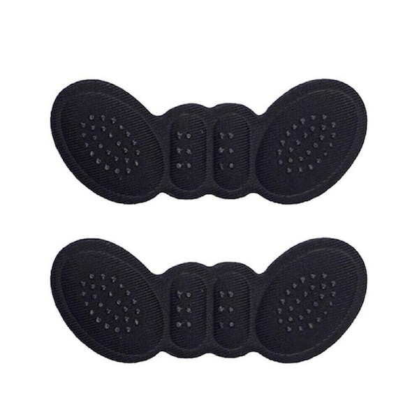2 pair Heel Insole Heel Protectors Heel Pads Shoe Liner Shoe Inserts - Black 6mm