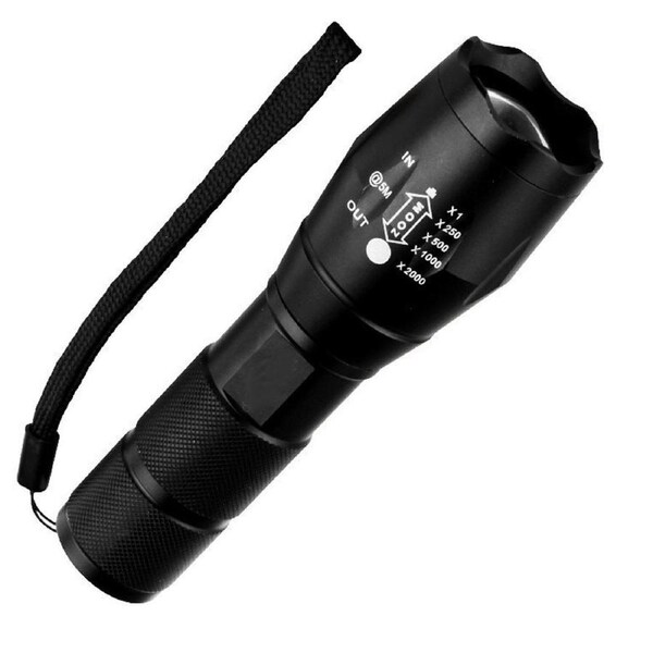 S7 Zoomable Single MODE Focus Lens 10W 6500K LED 1200LM Flashlight