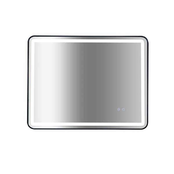 Rectangular Mirror LED Anti-Fog Illuminated Bathroom Living Room - 90x70cm