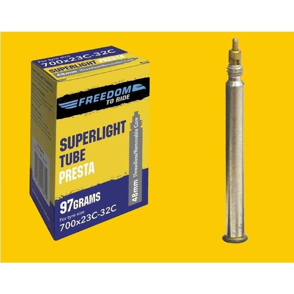 Freedom Superlight Presta Valve Tube 700 x 23-32c 48mm