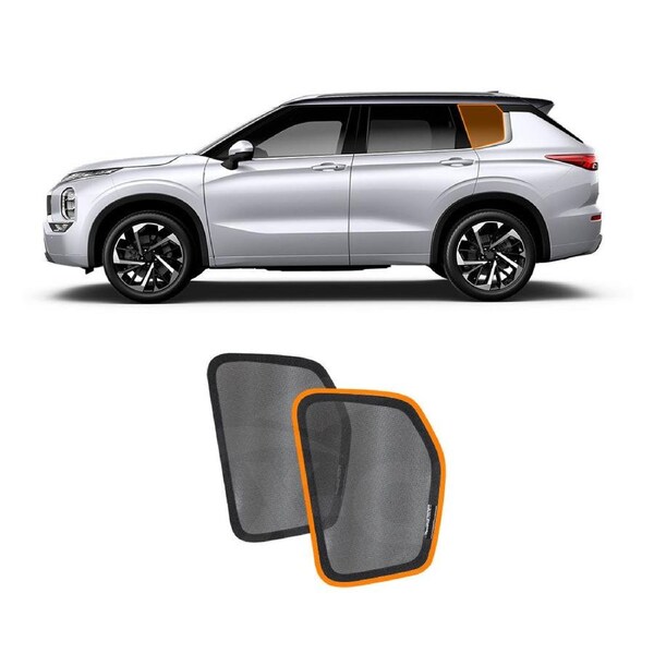 Port Window Sun Shade for Mitsubishi Outlander 2021-Onwards Car Sun Blind Mesh Third Row Window