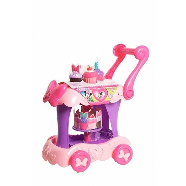 Disney Minnie Mouse Bow-tique Bowlicious Dessert Cart Sweets Pretend Playset