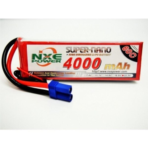 22.2V 4000mAh LiPo Battery Pack with EC5 Connector