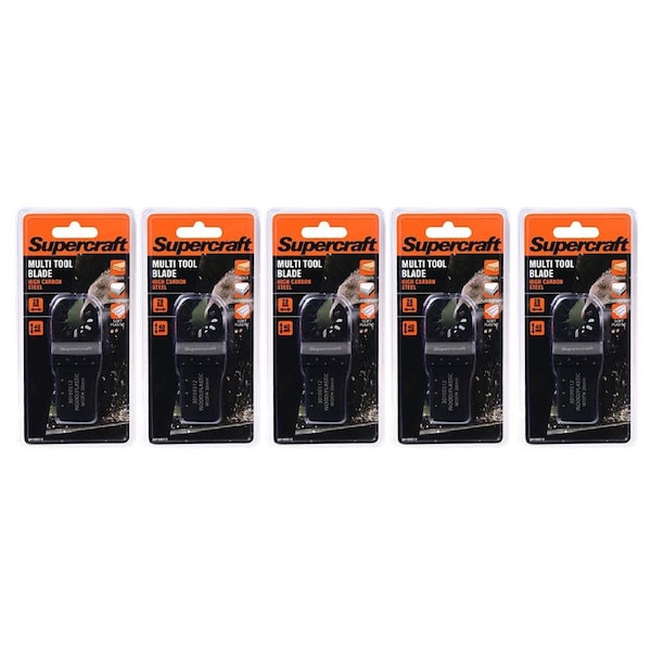 5x Supercraft Universal Ocillating Saw Multi Tool Wood Cutting Blade 28x40mm