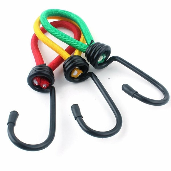 12 X Antislip Stretch Latex Tent Peg Hook Camping Accessories Rope Outdoor