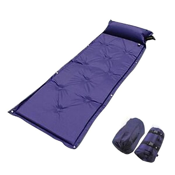 Self Inflating Mattress Camping Hiking Airbed Mat Sleeping with Pillow Bag Camp