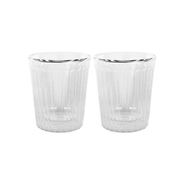 Avanti Rigato Double Wall Glasses Set of 2 - 80ml