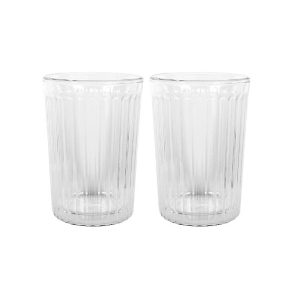 Avanti Rigato Double Wall Glasses Set of 2 - 350ml