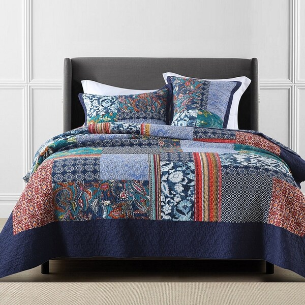 100% Cotton Coverlet Bedspread Quilt King & Super King Size Bed 250x270cm Middison