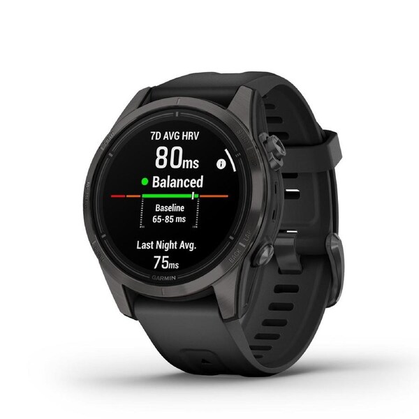 Garmin Epix Pro Gen 2 - 47mm - Sapphire - Carbon Gray DLC Titanium - Black