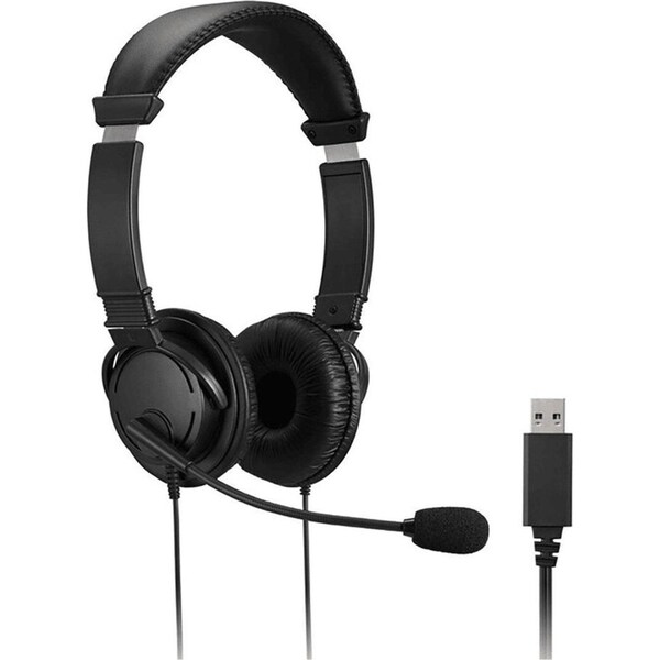 Kensington Classic Headset With Microphone USB-A Headphone Black