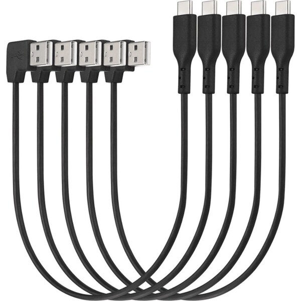 Kensington Charge & Sync Cable USB-A To USB-C 327mm Black Pack 5