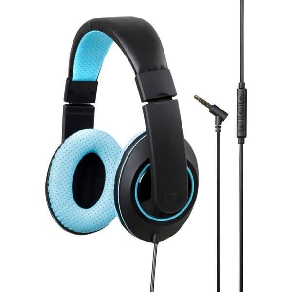 Kensington Headphones with Inline Mic And Volume Control Blue