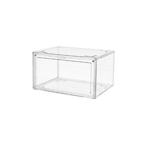 Clear Acrylic Stackable Shoe Boxes for Premium Sneaker Display and Storage - 1pc