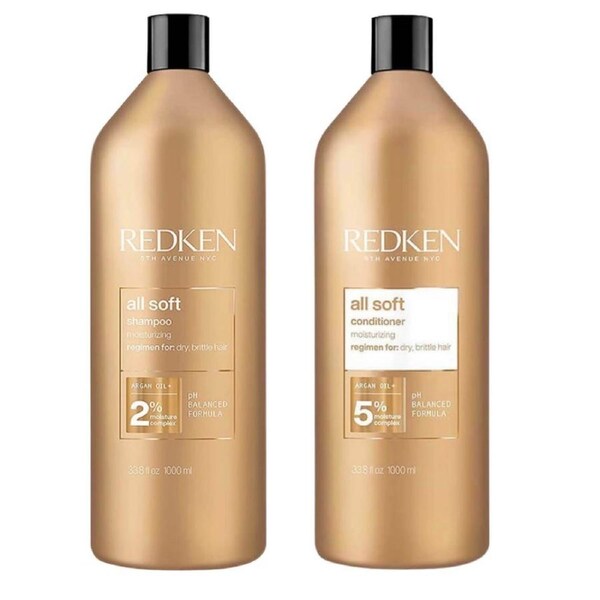 Redken All Soft Shampoo & Conditioner 1000ml