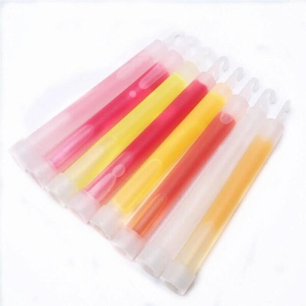 [50 Pack] 6 Inch Mixed Glow sticks Bulk Party Rave Light Disco Glow in The Dark