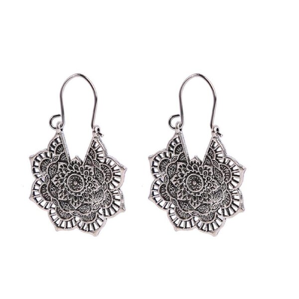 Nevenka Turquoise Vintage Drop Dangle Earrings for Women-H