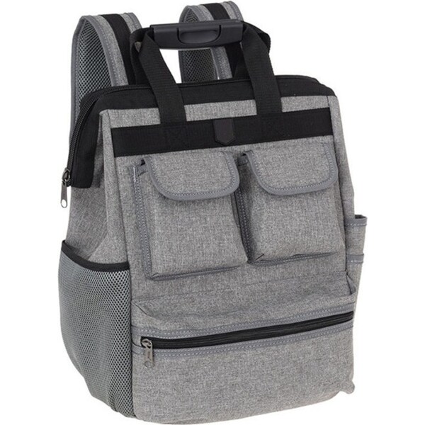 Catzon Tool Storage Backpack with Padded Back for Electrician Carpenter-Grey