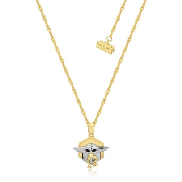 Disney Couture Kingdom Precious Metal - Star Wars - Grogu Snack Necklace Yellow Gold