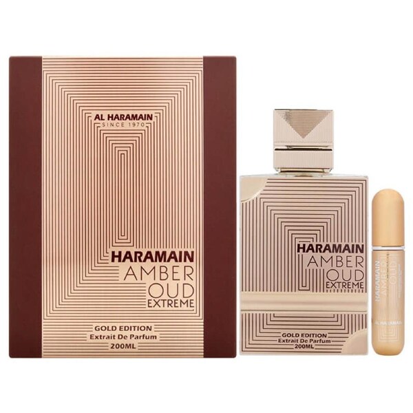 Al Haramain Amber Oud Gold Edition Extreme Pure Perfume 2pc Set 200ml EDP (Unisex) SP