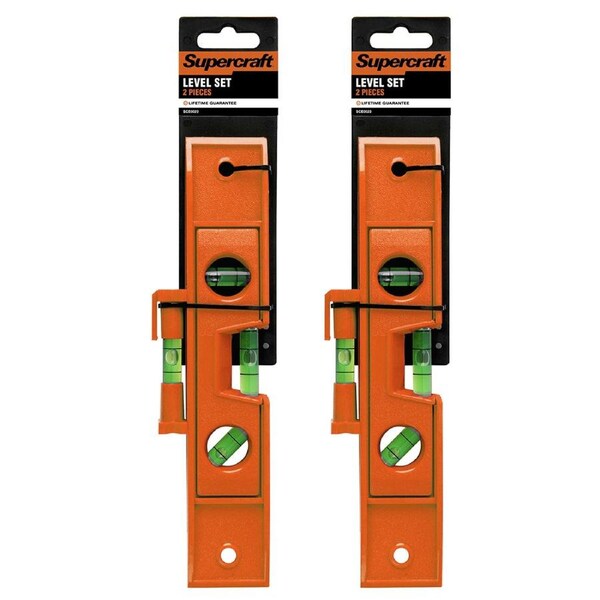 4pc Supercraft Multipurpose Spirit Levels Home DIY Construction Tools Set