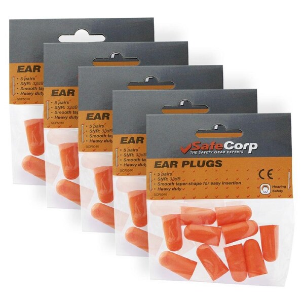 25pc Safecorp Ear Plugs Soft Foam Safety Hearing Ear Protection Home/Garden DIY