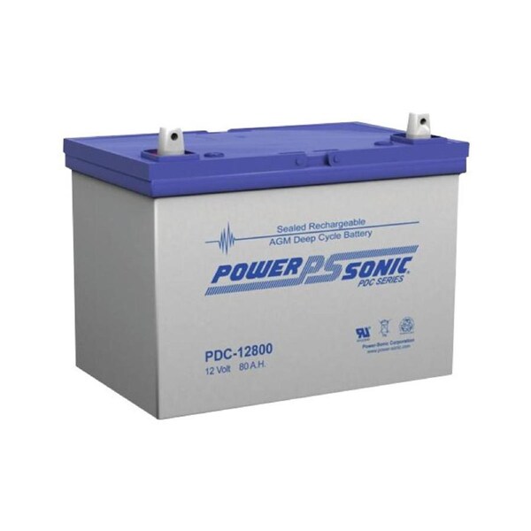 Power Sonic AGM Dep Cycle SLA 12V 80AH Rechargeable Battery U Terminal