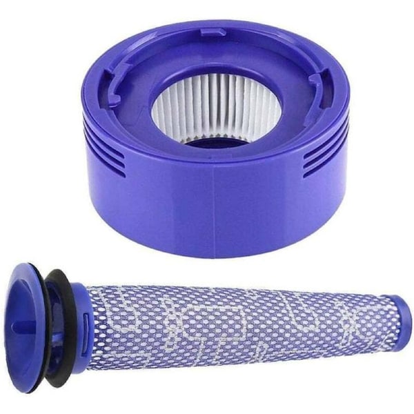 2 Pack Replacement Filter for Dyson V7 V8 Vacuum Parts,2pcs Pre-Filters and 2pcs HEPA Post-Filters Replacement Part # 965661-01 and 967478-01 (2 Set)