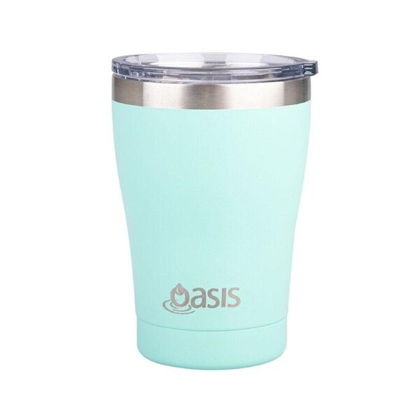 Oasis Travel Cup Double Walled Stainless Steel BPA-Free Design - Mint 350ml