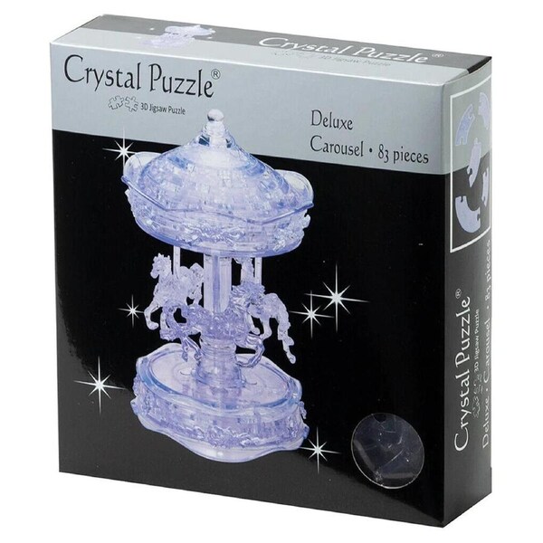 3D Clear Carousel Crystal Puzzle