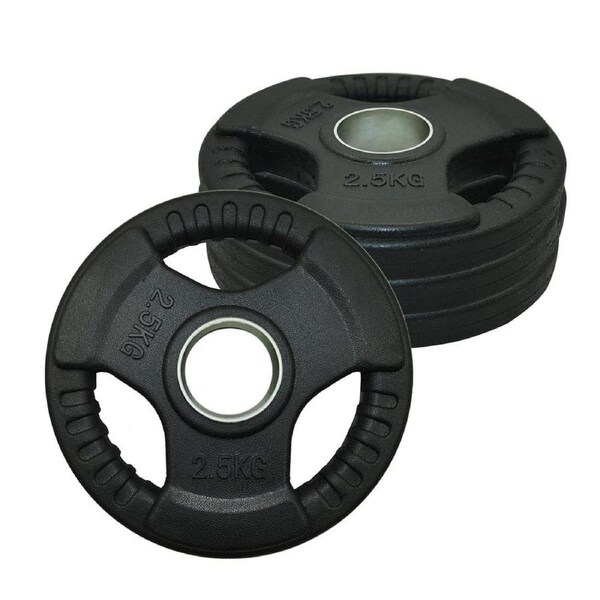 2.5kg X 4 Rubber Coated Cast Iron Olympic Weight Plate - Commercial Grade