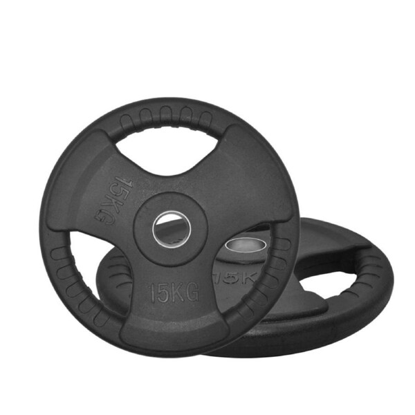 15kg X 2 Rubber Coated Cast Iron Olympic Weight Plate - Commercial Grade