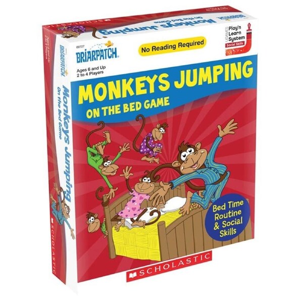 Scholastic Monkeys Jumping on the Bed Card Game Kids/Children Activity Toy 3+