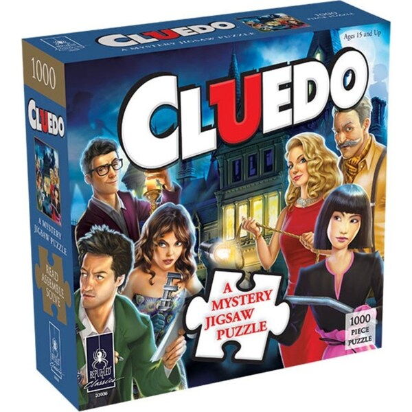 1000pc Impossibles Hasbro Mystery Jigsaw Puzzle Cluedo Interactive Game Toy 15+