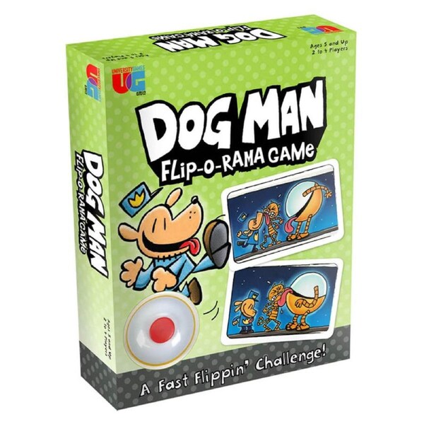 Dog Man The Flip-O-Rama Challenge Game Kids/Children Activity Educational Toy 5+