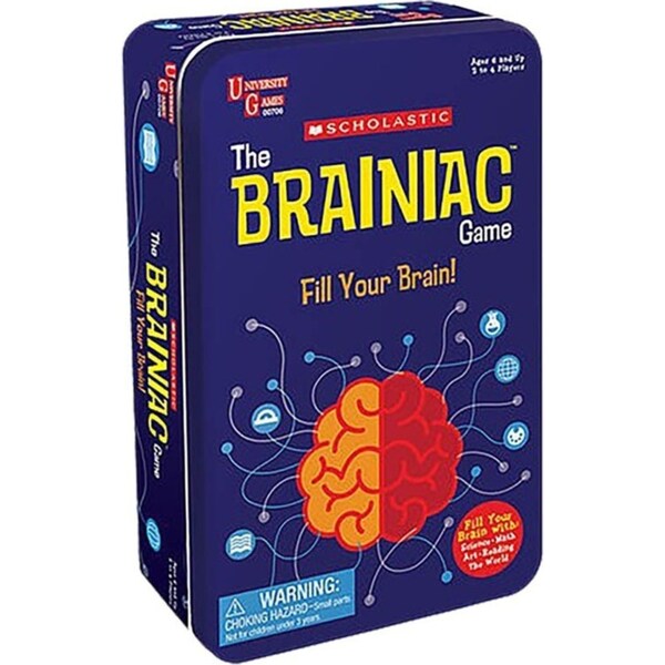 Scholastic Tinned Game The Brainiac Kids/Children Educational Activity Toy 3+