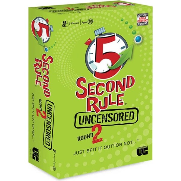 5 Second Rule Uncensored Question Version 2 Adult Activity Fun Game Toy 18+