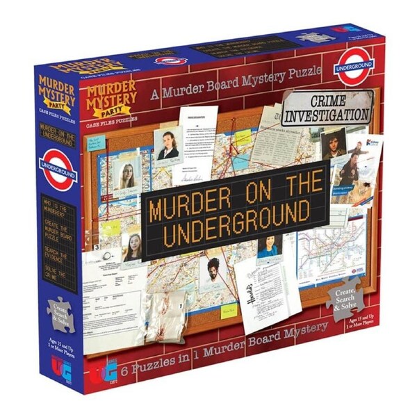 1000pc Murder Mystery Party Case Files Puzzle Murder on the Underground Toy 15+