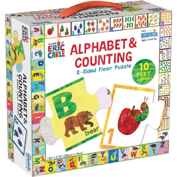 The World of Eric Carle 2-Sided Alphabet & Counting Puzzle Activity Fun Toy 3+