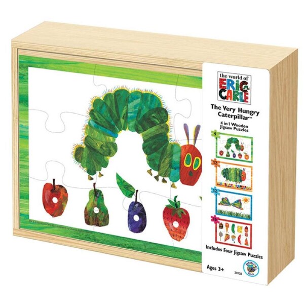 The Very Hungry Caterpillar 4-in-1 Wooden Jigsaw Puzzle Kids/Children Toy 3+