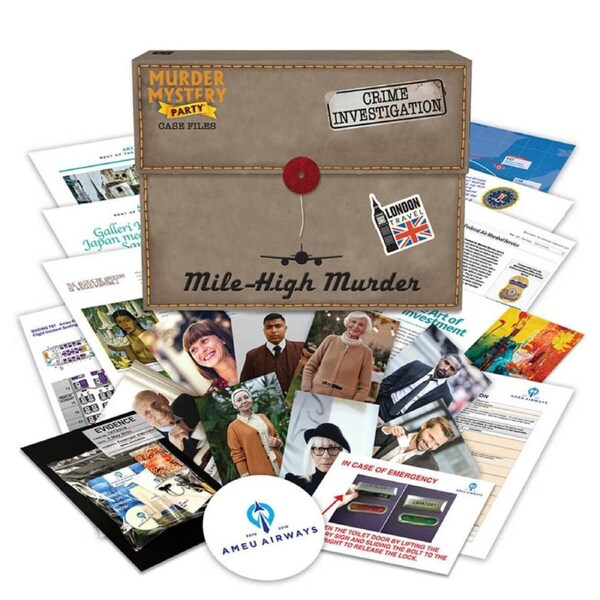 Murder Mystery Party Case Files Mile High Murder Interactive Activity Toy 14+
