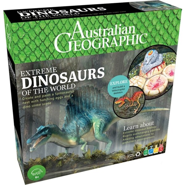 Australian Geographic Extreme Dinosaurs of the World Kids Activity Play Toy 6+