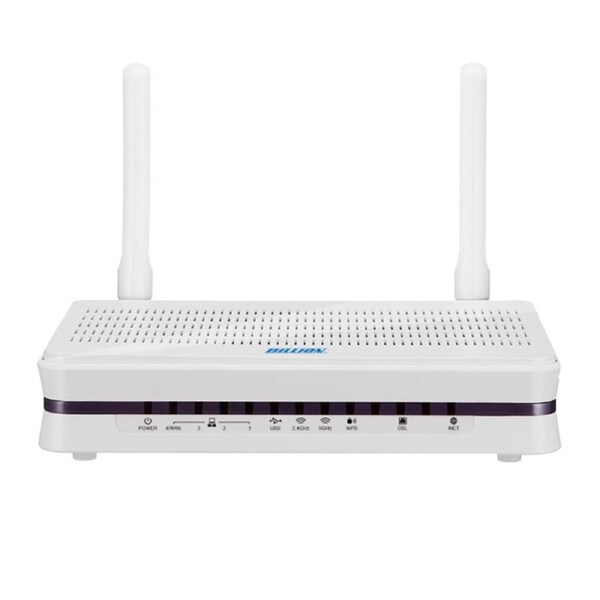 Billion BiPAC8207AX V/ADSL2+ Wi-Fi 6 AX1500 VPN Firewall Router, Dual-band Wireless Access Point And 4-port Gigabit Ethernet LAN, White