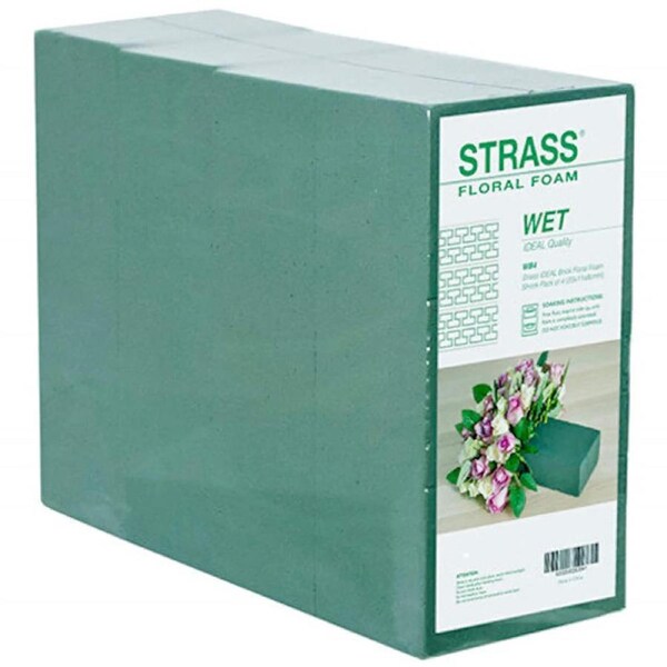 Oasis Floral Foam Bricks x4 Wet Wedding Flowers Block Florist Supplies