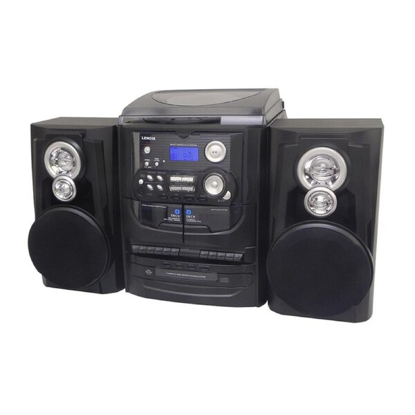 Lenoxx Hi-Fi Home Entertainment Speaker Sound System with Vinyl & CD Player