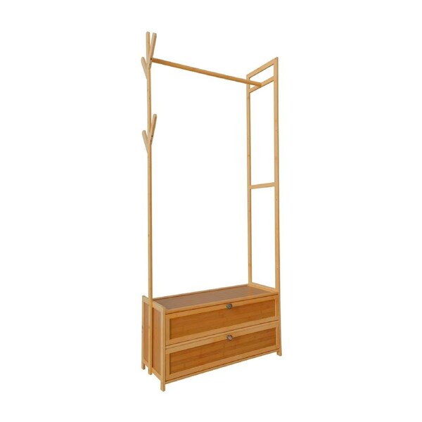 165x70cm Clothes Rack Stand Storage Shelves Modern Coat Tree